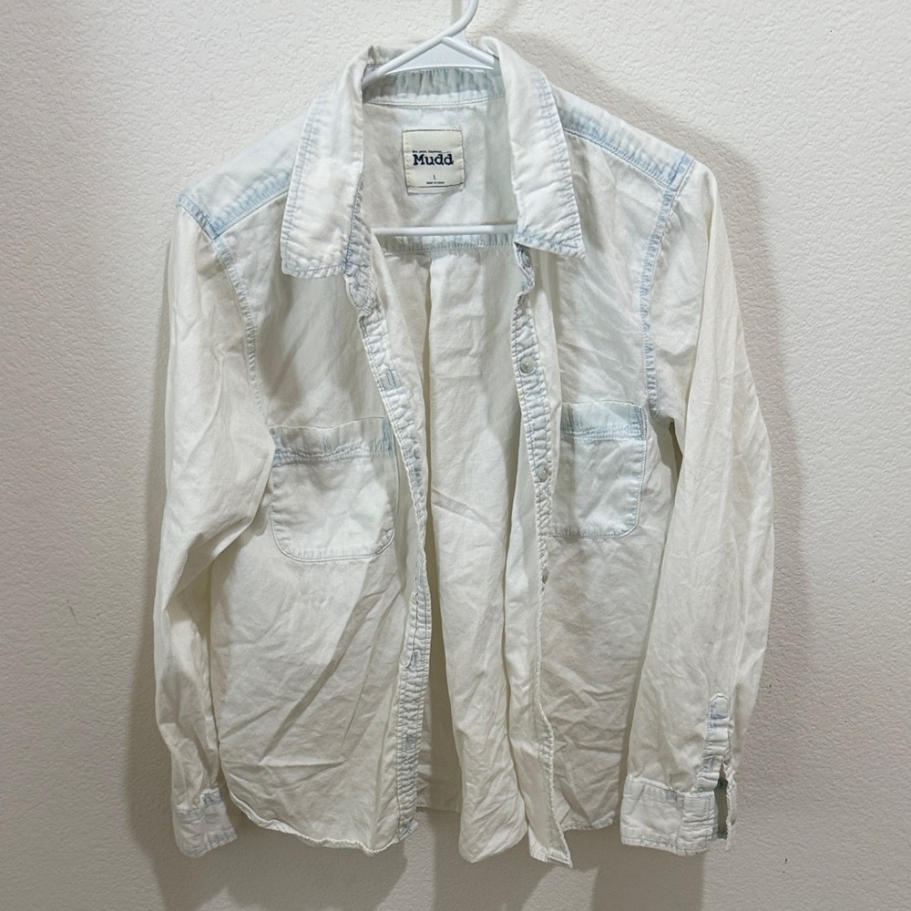 Mudd Cream Button-Up Shirt